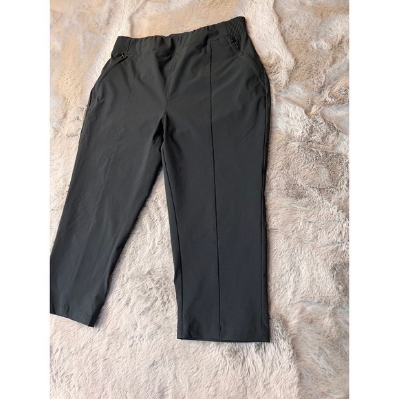 Columbia Black Capri Athletic Pants Performance Stretch Quick Dry Activewear S - Picture 10 of 16